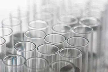 Laboratuvar cam. Tıbbi cam şişeler. Laboratuvar tanılama