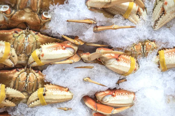 Fisch Und Meeresfrüchte Auf Dem Markt — Stockfoto