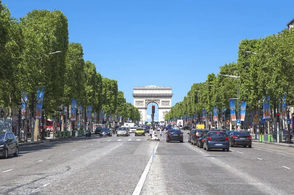 Hermoso Arco Del Triunfo París Francia — Foto de Stock