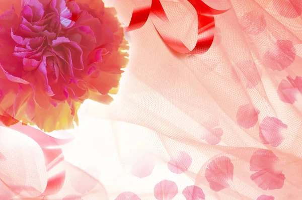 美しい花の要素を持つ結婚式のカード — ストック写真
