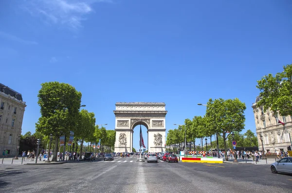 Hermoso Arco Del Triunfo París Francia — Foto de Stock