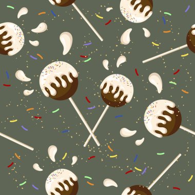 Şekerleme çizimi ile kusursuz desen