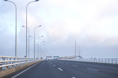Shanghai Yangtze River Bridge which links Chongming and Changxing Islands in Shanghai, China