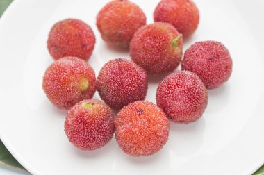 arka planda taze lychee meyve, yakın