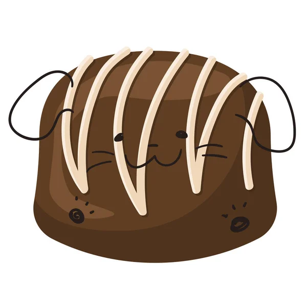 Ilustración Delicioso Dulce Chocolate Fondo —  Fotos de Stock