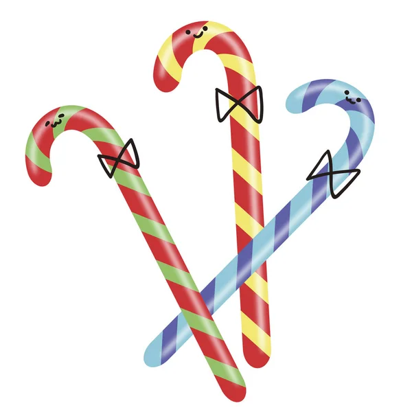 Karácsonyi Cukornád Illusztrációja — Stock Fotó