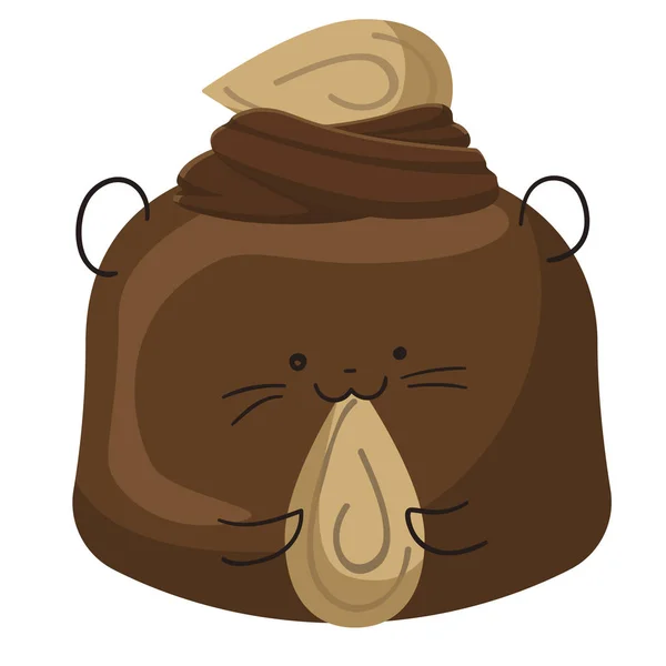Ілюстрація Смачного Шоколадного Солодкого Фоні — стокове фото