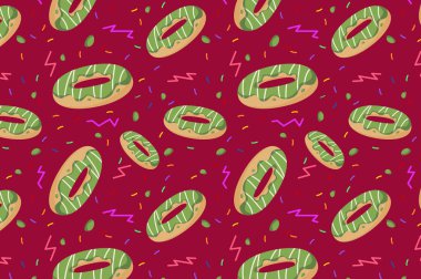 Donut çizimi ile kusursuz desen