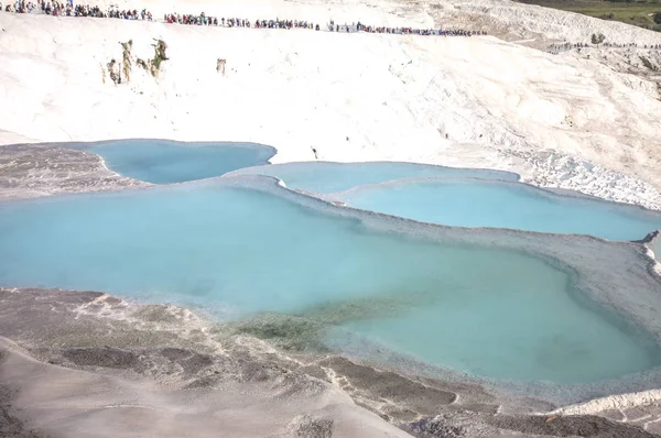 Bella Acqua Blu Rocce Bianche — Foto Stock