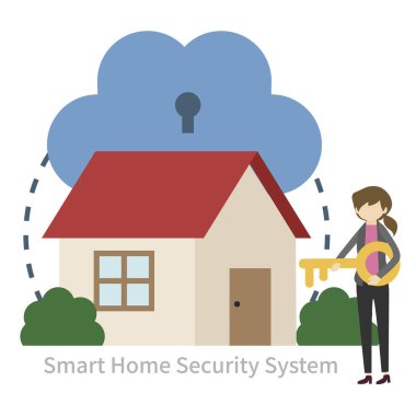 home insurance design banner illustration