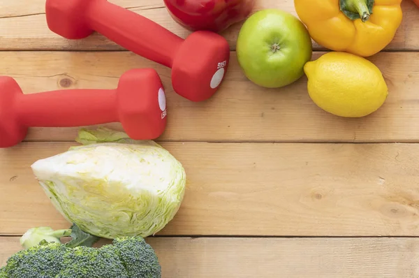 Verduras Orgánicas Frescas Mancuernas — Foto de Stock