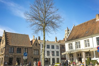 Eski Avrupa şehrinin güzel sokak mimarisi