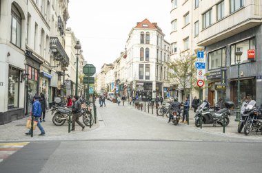 Eski Avrupa şehrinin güzel sokak mimarisi