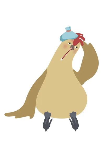 Illustration Animal Illness Infection Chicken — Stok fotoğraf