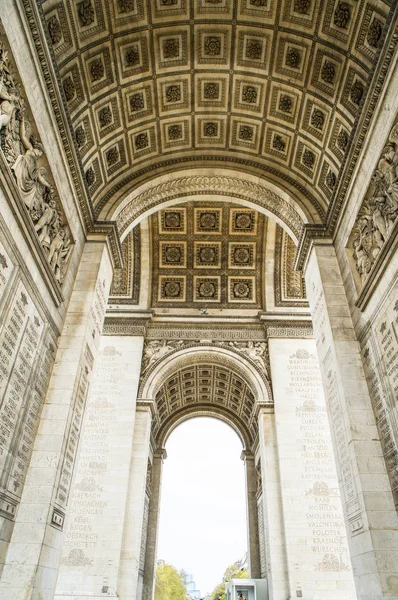 Arch Triumph Belülről Párizs — Stock Fotó