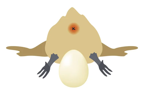 Illustration Animal Illness Infection Sick Chicken Egg — Stock Photo, Image