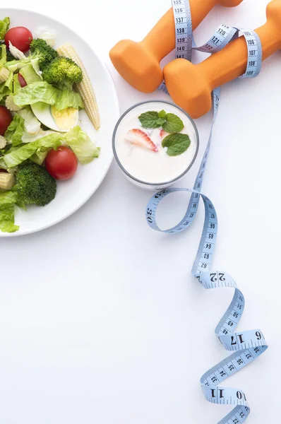 Alimentazione Dieta Fresche Sane Nutrizione Salute Concetto Dieta Fitness Insalata — Foto Stock