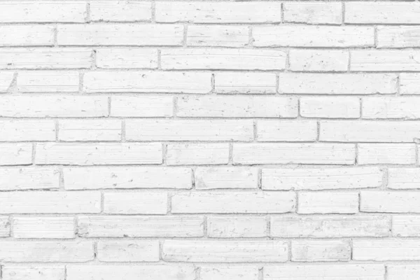 Witte Bakstenen Muur Achtergrond Landelijke Kamer Abstracte Verweerde Textuur Gebeitst — Stockfoto