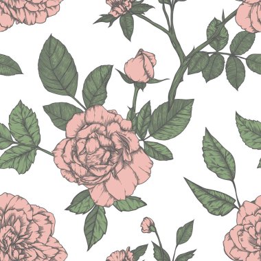 Gül Vintage tasarımı ile Seamless modeli