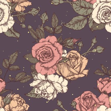 Gül Vintage tasarımı ile Seamless modeli