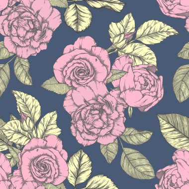 Gül Vintage tasarımı ile Seamless modeli