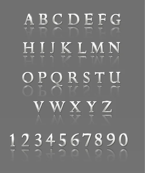 harfler ve sayılar. Gümüş alfabesi