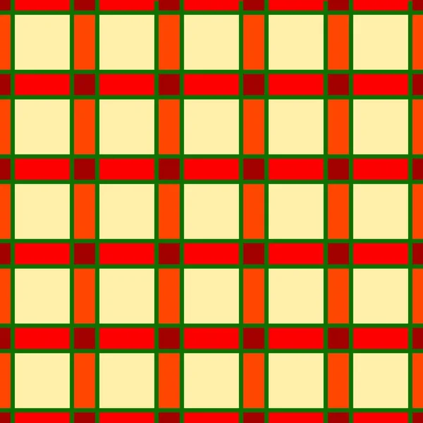 Бесшовный рисунок в клетке. Подарок — стоковый вектор