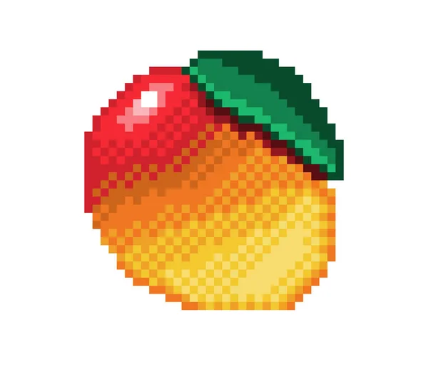 Pixel art watermelon icon 32x32 pixels Royalty Free Vector