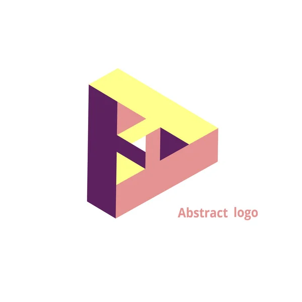 Абстрактный геометрический логотип на белом фоне — стоковый вектор