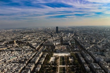 Eyfel Kulesi 'nden Paris' in en üst manzarası.