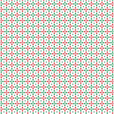 beyaz izole kırmızı ve yeşil Noel desen soyut