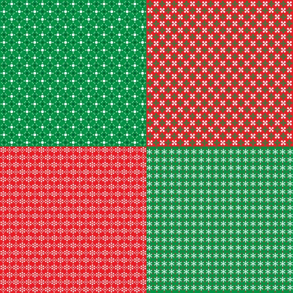 Абстрактный Красный Зеленый Рождественский Узор — стоковый вектор