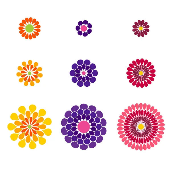 Nahtloses Muster Aus Farbigen Violetten Und Gelben Blüten Isoliert Auf — Stockvektor