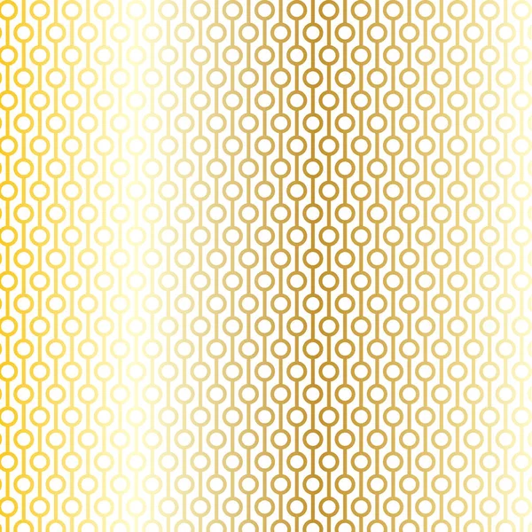 Decorative Metallic Gold White Geometric Pattern — Stock Vector