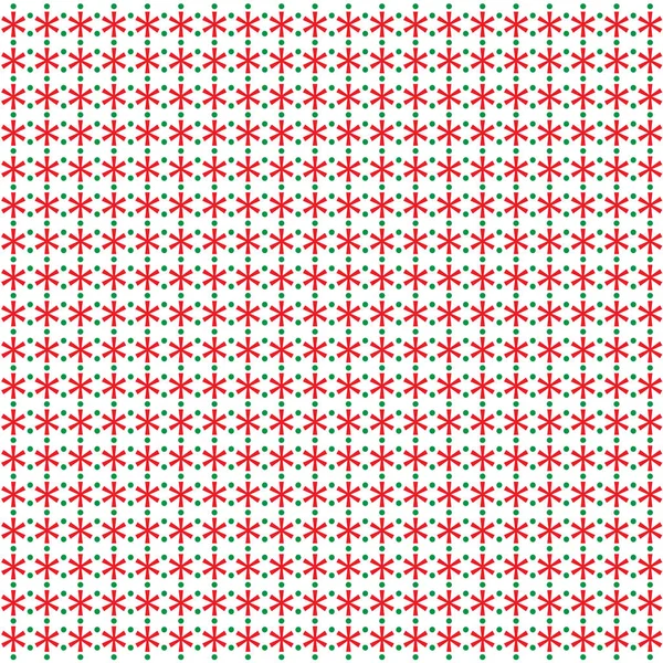 Rouge Vert Abstrait Motif Noël Isolé Sur Blanc — Image vectorielle