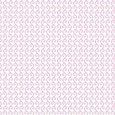 pembe pastel seamless modeli ile çiçek bukleler