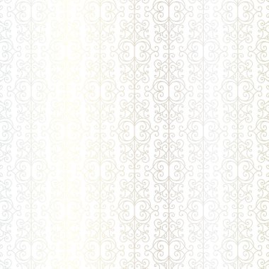 Metalik Gümüş ve beyaz Yunan süs vintage desen