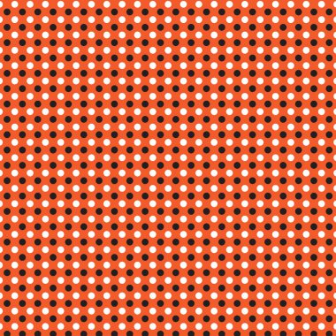 Cadılar Bayramı polka dot üzerinde turuncu izole desen