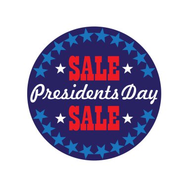 Başkanlar günü tipografi grafikte daire çerçeve