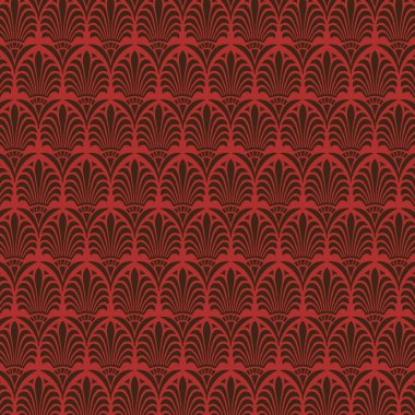 Kırmızı ve kahverengi klasik Yunan desen