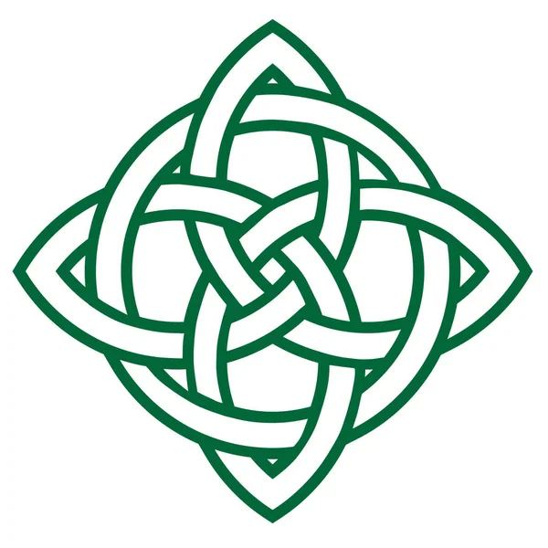 Zielony Celtycki Symbol Węzła — Zdjęcie stockowe