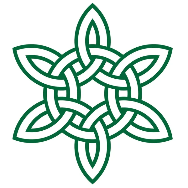 Vektor Simpul Celtic Hijau — Stok Foto