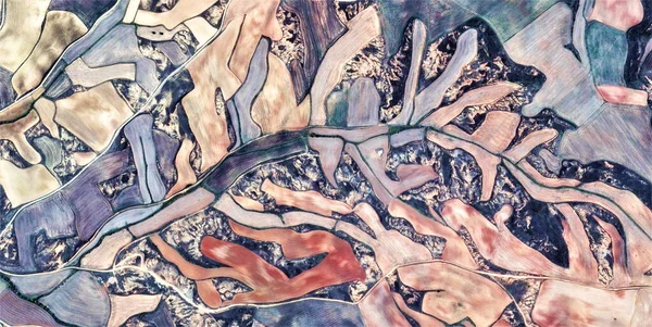蓝色的时刻 向毕加索致敬 西班牙的抽象摄影 人类劳动营的表现 抽象的 立体派 抽象的自然主义 — 图库照片