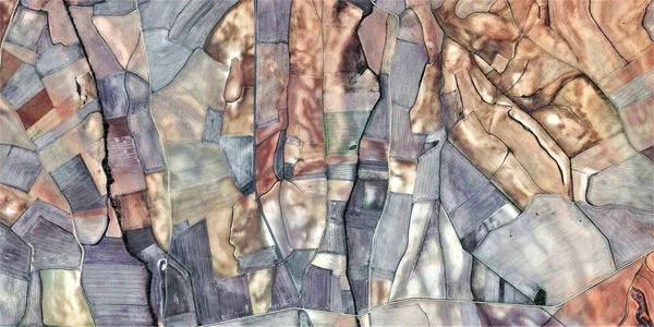 Den Blå Timmen Hyllning Till Picasso Abstrakt Fotografi Spanien Flygfoto — Stockfoto