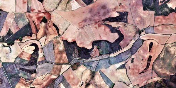 Mavi Saat Picasso Övgü Spanya Nın Soyut Fotoğrafı Hava Manzarası — Stok fotoğraf