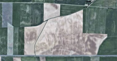 Titanik, beyaz ve yeşil kompozisyon, Picasso 'ya övgü, havadan İspanya sahalarının soyut fotoğrafları, hava manzarası, insan çalışma kamplarının temsili, soyut sanat, 