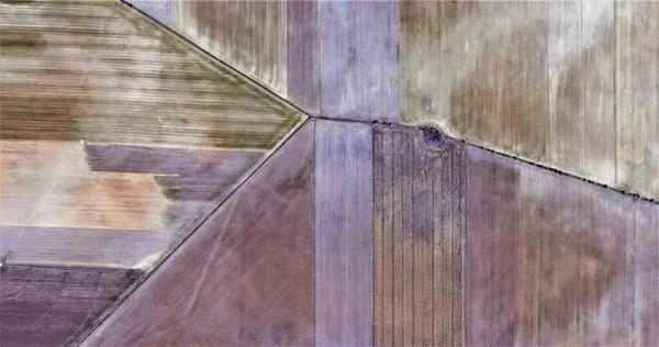 Композиция Мелководье Охре Дань Пикассо Абстрактная Фотография Испанских Полей Воздуха — стоковое фото