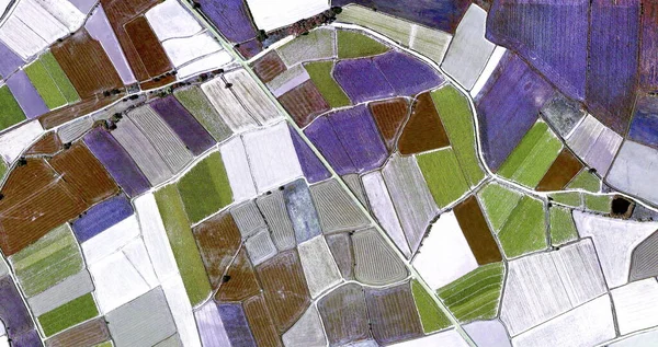 Nachtkomposition Hommage Picasso Abstrakte Fotografie Der Spanischen Felder Aus Der — Stockfoto