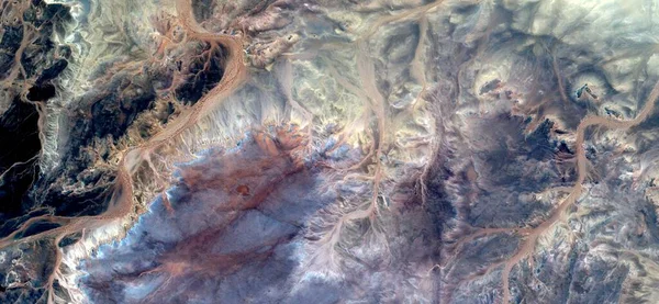 Rootwórcza Abstrakcyjna Fotografia Pustyń Afryki Powietrza Widok Powietrza Pustynnych Krajobrazów — Zdjęcie stockowe
