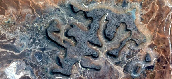 Железо Камень Дань Хиллиде Абстрактная Фотография Пустынь Африки Воздуха Жанр — стоковое фото
